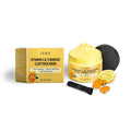 Vitamin C Exfoliating facial mask Turmeric Exfoliating facial mask Improve Pore Deep Cleaning facial mask   Apply facial mask. قناع الفيتامين سي المقشر للوجه (Vitamin C Exfoliating Facial Mask)
الفائدة: يزيل الخلايا الميتة، يفتح لون البشرة، يمنحها نضارة