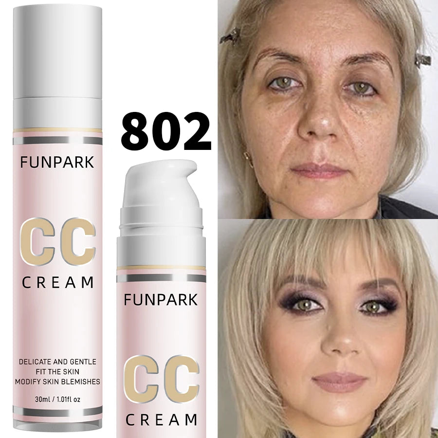 30ml 1Pc Color Correcting CC Cream Facial Foundation Waterproof Concealer Whitening Liquid Foundation Korean Makeup Cosmeticsكريم CC لتصحيح لون البشرة وتوحيدها – 30 مل
كريم أساس سائل كوري يساعد على توحيد لون البشرة وإخفاء العيوب، مع تغطية طبيعية تمنح الوج
