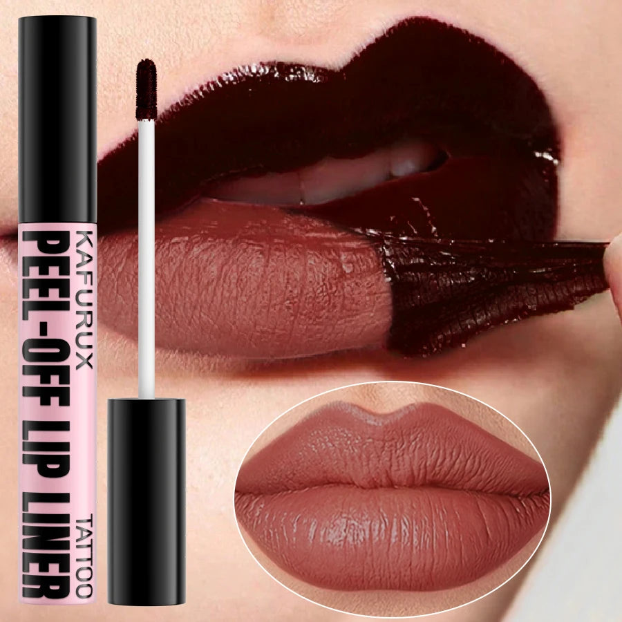 7 Colors Peel Off Lip Stain Reveal Long Lasting Waterproof Pink Lip Tint Transfer Proof Non-stick Cup Natural Makeup Lip Gloss اكتشفي سحر الشفاه الملونة مع صبغة الشفاه القابلة للتقشير! متوفرة بـ 7 ألوان رائعة، تمنحكِ لونًا طبيعيًا وجذابًا مع ثبات يدوم