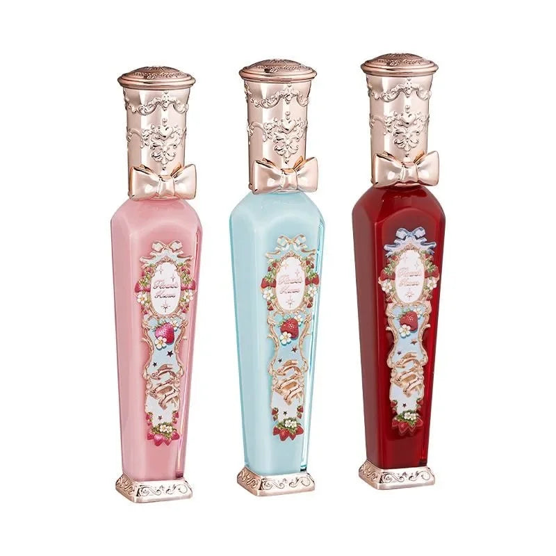 Flower Know Strawberry Rococo Cloud Liquid Lipstick Cream Lip Glaze Matte Milk Tea Korean Makeup Long Lasting Lipglossأحمر شفاه سائل من Flower Know بتصميم الفراولة وأسلوب الروكوكو، بقوام كريمي ناعم ولمسة مطفية تشبه السحاب، بلون شاي الحليب، مستوحى من المكي