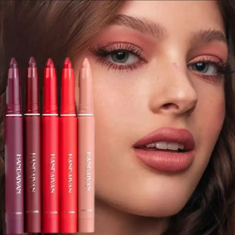 12Colors Waterproof Long Lasting Matte Lip Liner，Natural, Easy to Color, Non-smudge, Durable, Suitable for Daily Makeup