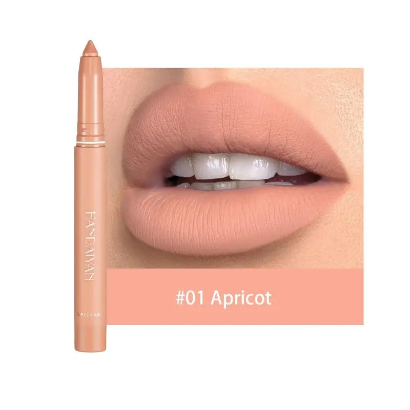 12Colors Waterproof Long Lasting Matte Lip Liner，Natural, Easy to Color, Non-smudge, Durable, Suitable for Daily Makeup