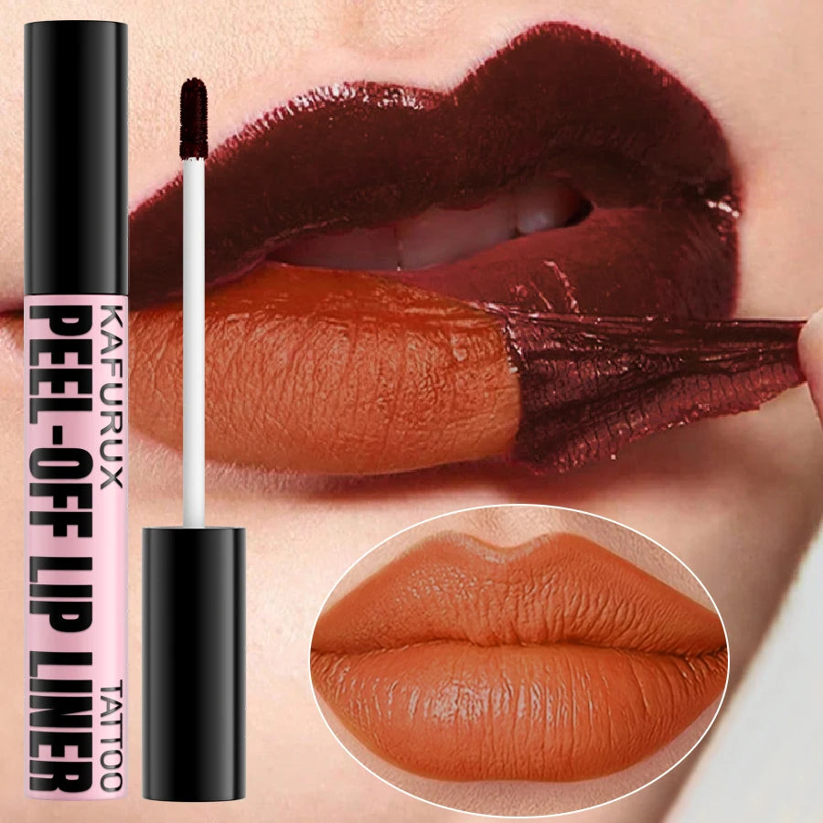 7 Colors Peel Off Lip Stain Reveal Long Lasting Waterproof Pink Lip Tint Transfer Proof Non-stick Cup Natural Makeup Lip Gloss اكتشفي سحر الشفاه الملونة مع صبغة الشفاه القابلة للتقشير! متوفرة بـ 7 ألوان رائعة، تمنحكِ لونًا طبيعيًا وجذابًا مع ثبات يدوم