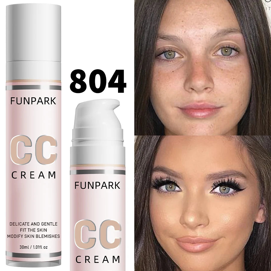30ml 1Pc Color Correcting CC Cream Facial Foundation Waterproof Concealer Whitening Liquid Foundation Korean Makeup Cosmeticsكريم CC لتصحيح لون البشرة وتوحيدها – 30 مل
كريم أساس سائل كوري يساعد على توحيد لون البشرة وإخفاء العيوب، مع تغطية طبيعية تمنح الوج