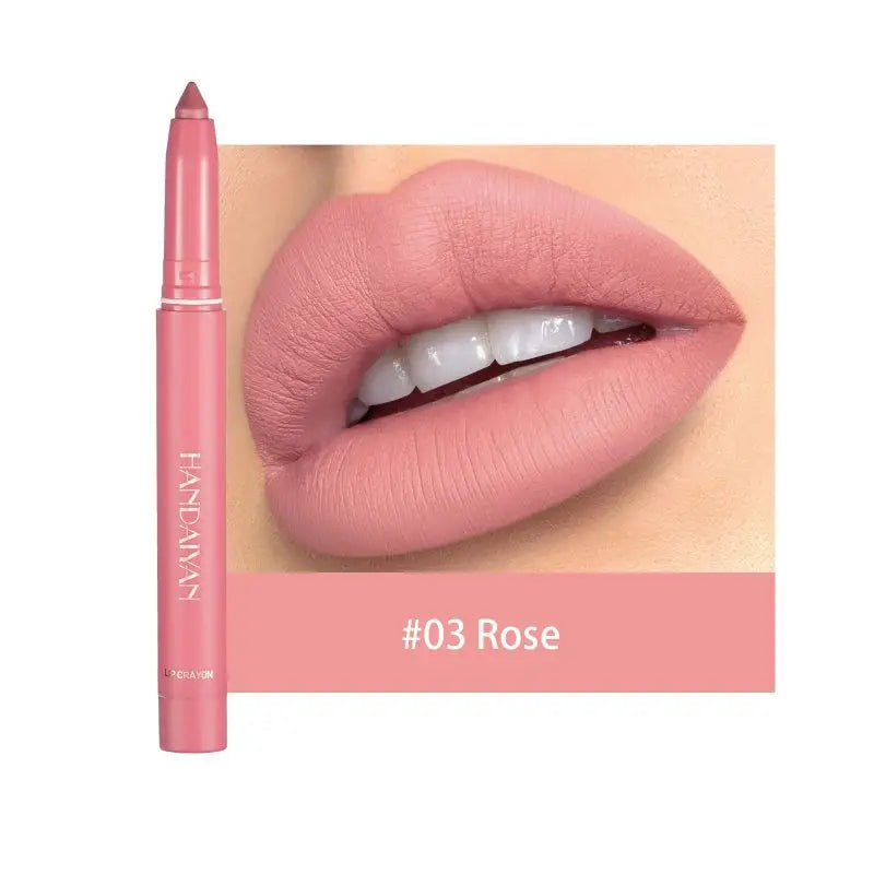 12Colors Waterproof Long Lasting Matte Lip Liner，Natural, Easy to Color, Non-smudge, Durable, Suitable for Daily Makeupمجموعة محدد شفاه مطفي بـ 12 لونًا، مقاوم للماء وثابت لفترة طويلة. يتميز بألوان طبيعية وسهولة التطبيق، ولا يتلطخ بسهولة، ويدوم طويلًا. من