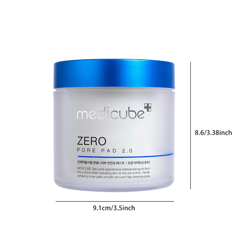 Medicube ZERO PORE PAD 2.0,Pre-Soaked Dual-Texture Cotton Pads,Hydrating&Soothing Formula,Korean Skincare,K-Beauty,Korean Makeupسادات ميديكوب ZERO PORE PAD 2.0 للعناية بالبشرة
وسادات قطنية مشبعة مسبقًا بتركيبة مزدوجة الملمس، تساعد على تنظيف البشرة والعناي