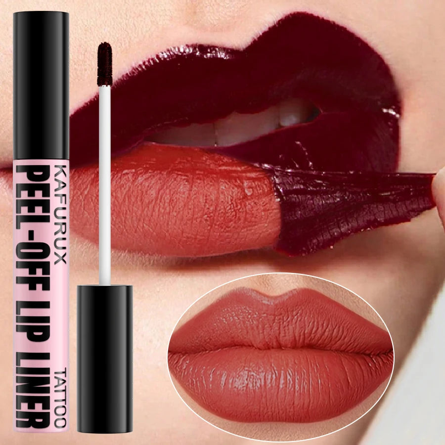 7 Colors Peel Off Lip Stain Reveal Long Lasting Waterproof Pink Lip Tint Transfer Proof Non-stick Cup Natural Makeup Lip Gloss اكتشفي سحر الشفاه الملونة مع صبغة الشفاه القابلة للتقشير! متوفرة بـ 7 ألوان رائعة، تمنحكِ لونًا طبيعيًا وجذابًا مع ثبات يدوم