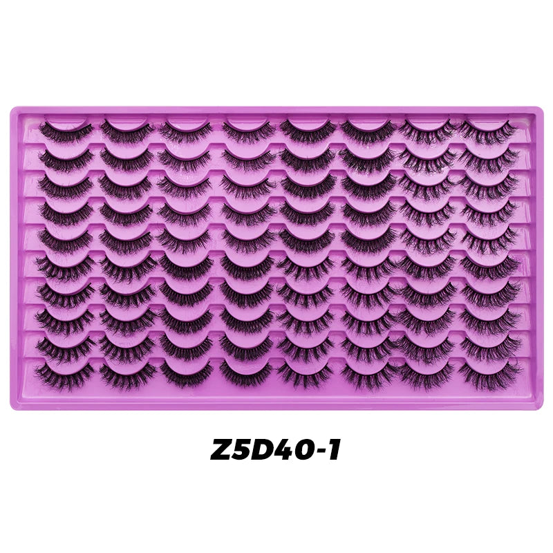 DINGSEN 40 Pairs Volume Strip Lashes Faux Mink False Eyelashes Kit Cosmetics Soft Fake Volume Eyelash Extensions Wholesaleمجموعة رموش صناعية DINGSEN – 40 زوجًا، تمنحكِ كثافة وحجمًا جذابًا، مصنوعة من ألياف ناعمة تشبه رموش المنك، لإطلالة طبيعية وأنيقة.
الكم