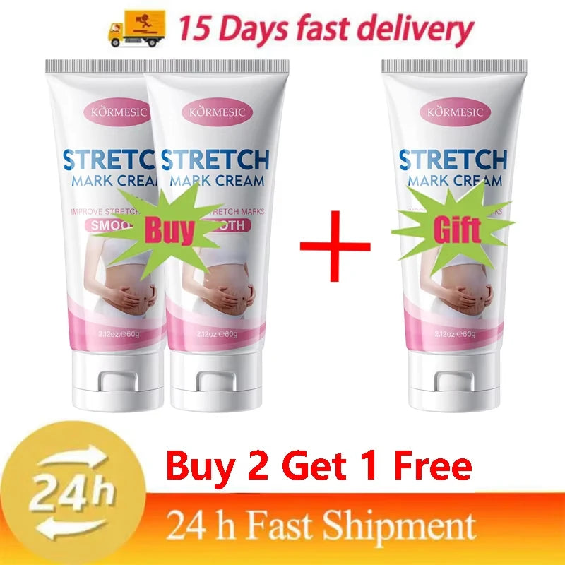 Stretch Marks Permanent Removal Cream Maternity Pregnant Women Pregnancy Anti-Winkle Smooth Repair Firming Skin Body Skin Careكريم للعناية بالبشرة وتقليل علامات التمدد، مناسب للنساء الحوامل وبعد الولادة. يساعد على ترطيب البشرة وتنعيمها وتحسين مرونتها ومظه