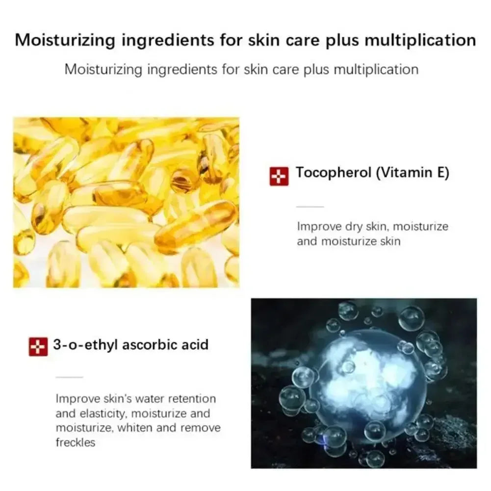 Whitening Freckles Face Cream Removal Melasma Dark Spots Corrector Lighten Melanin Pigmentation Brighten Anti-Aging Beauty Careصحح البقع الداكنة (Dark Spots Corrector): يقلل من مظهر البقع البنية والداكنة وآثار الحبوب.
تقليل صبغة الميلانين (Lighten Melani