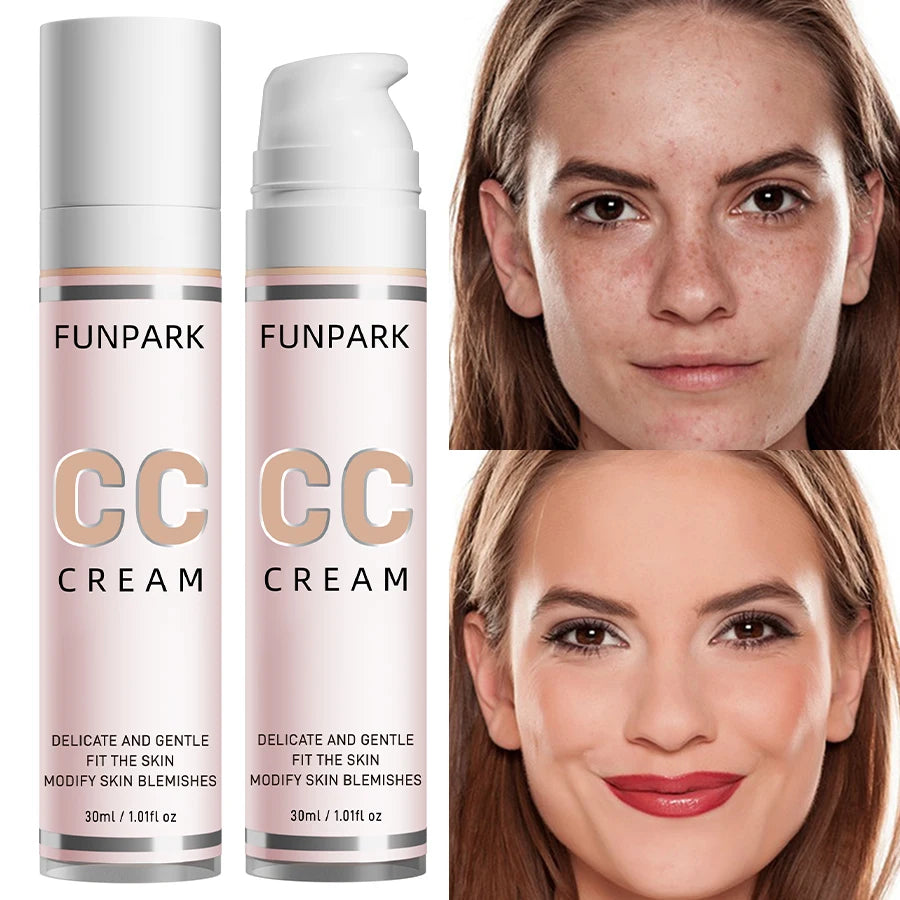 30ml 1Pc Color Correcting CC Cream Facial Foundation Waterproof Concealer Whitening Liquid Foundation Korean Makeup Cosmeticsكريم CC لتصحيح لون البشرة وتوحيدها – 30 مل
كريم أساس سائل كوري يساعد على توحيد لون البشرة وإخفاء العيوب، مع تغطية طبيعية تمنح الوج
