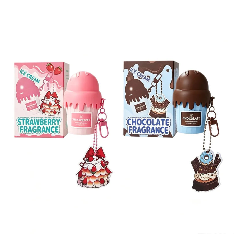 Dubai Arabia Gourmet Eau De Toilette 50ml Cherry Croissant Strawberry Chocolate Scent Cute Delicate Pendant Body Perfume Sprayعطر دبي أرابيا غورميه – ماء تواليت 50 مل، برائحة الكرز والكرواسون والفراولة والشوكولاتة، معلق عطري أنيق ولطيف للجسم، بخاخ برائحة