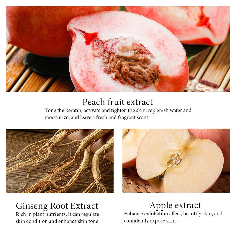 BIOAQUA Honey Peach Exfoliating Facial Cream Scrub Exfoliant Body Scrub Moisturizing Nourishing Exfoliator Face Cream Skin CareBIOAQUA كريم مقشر للوجه والجسم بخلاصة العسل والخوخ 🍑
كريم تقشير البشرة، يساعد على إزالة الخلايا الميتة، وترطيب البشرة وتغذيتها،