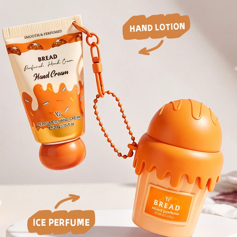Dubai Arabia Gourmet Eau De Toilette 50ml Cherry Croissant Strawberry Chocolate Scent Cute Delicate Pendant Body Perfume Sprayعطر دبي أرابيا غورميه – ماء تواليت 50 مل، برائحة الكرز والكرواسون والفراولة والشوكولاتة، معلق عطري أنيق ولطيف للجسم، بخاخ برائحة
